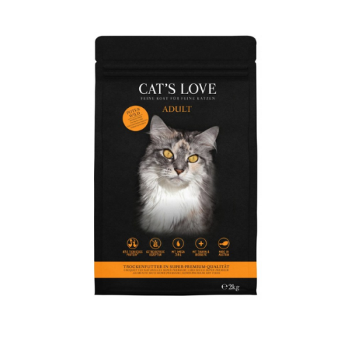 CAT'LOVE Karma sucha bezzbożowa z indykiem i dziczyzną dla dorosłych kotów - 2 kg.png