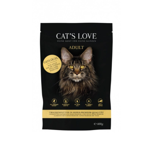 CAT'LOVE ADULT Karma sucha bezzbożowa z drobiem dla dorosłych kotów - 400 g.png