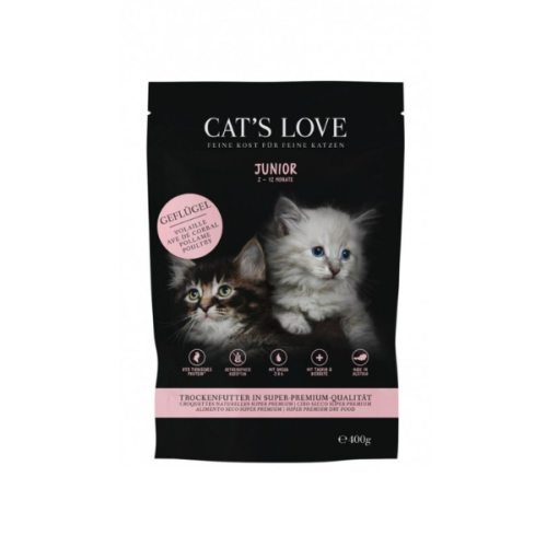 CAT'LOVE JUNIOR Karma sucha bezzbożowa z drobiem dla kociąt - 400 g.png