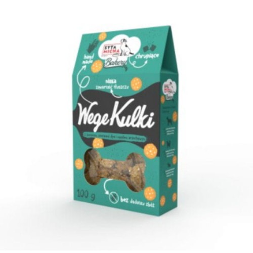 Syta Micha Pieczone ciastka dla psa - VEGE KULKI - 100 g.jpg