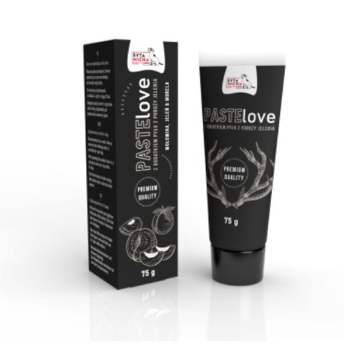 SYTA MICHA  Pasta mięsna PasteLOVE Wołowina z jeleniem i morelą dla psa - 75 g.jpg