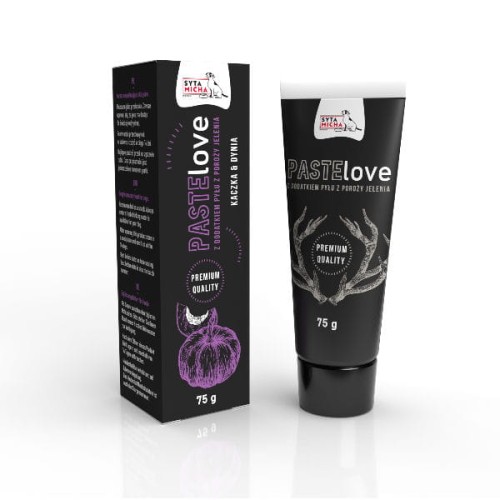 SYTA MICHA  Pasta mięsna PasteLOVE Kaczka z dynią dla psa - 75 g.jpg