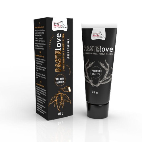 SYTA MICHA  Pasta mięsna PasteLOVE Łosoś z tapioką dla psa - 75 g.jpg