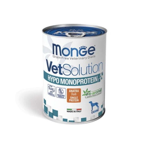 MONGE VETSOLUTION Karma monoproteinowa z kaczką dla psów.jpg