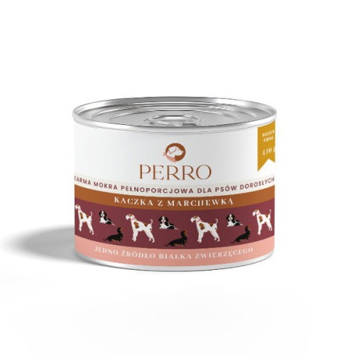 PERRO Karma mokra dla psów - Kaczka z marchewką - 410 g.jpg