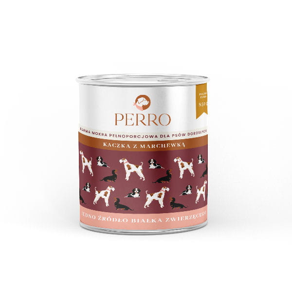 PERRO Karma mokra dla psów - Kaczka z marchewką - 850 g.jpg