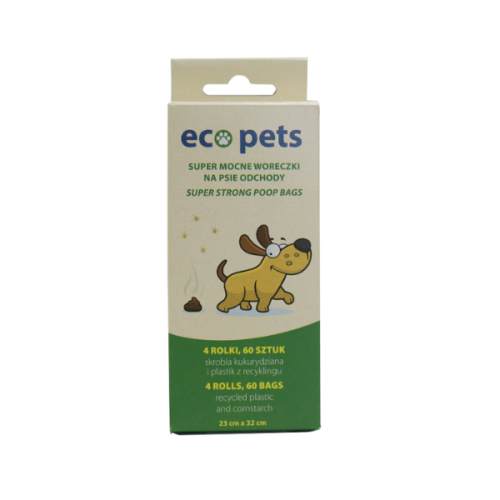 ECO PETS EKOLOGICZNE WORKI NA ODCHODY 60 SZT (4 X 15 SZT).png