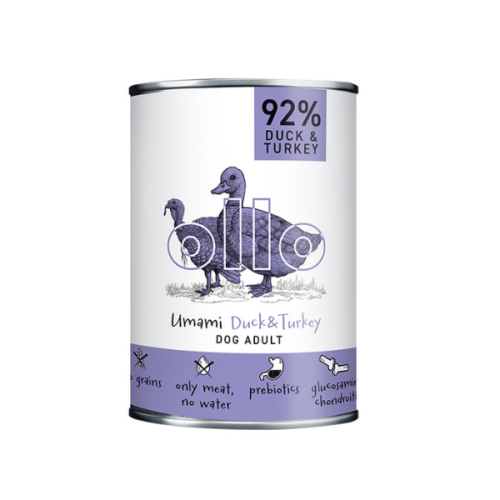 OLLO Kaczka i indyk - karma mokra UMAMI dla psa - 400 g
