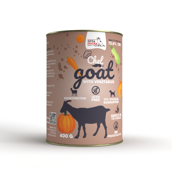 Mokra karma dla psa Koza z warzywami 400 g.png