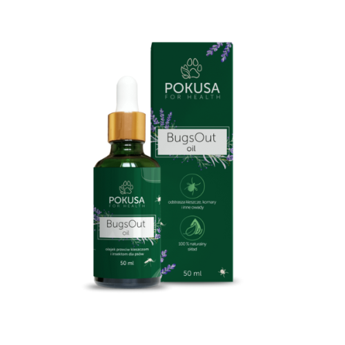 POKUSA Olejek przeciw kleszczom i insektom BUGSOUT OIL - 50 ml.png