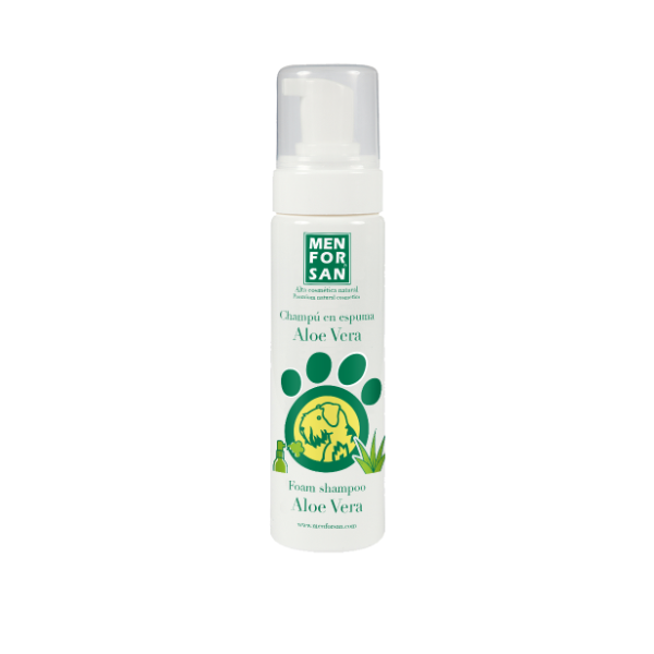 MENFORSAN Szampon pianka bez spłukiwania z aloe vera dla psów - 200 ml.png