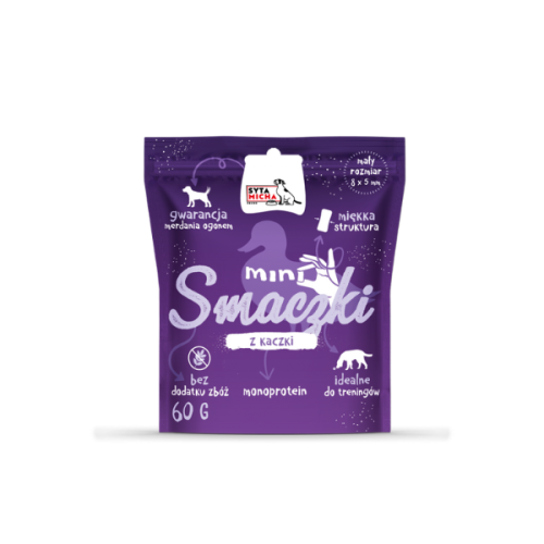 SYTA MICHA Mini smaczki dla psa z kaczki - 60 g.png