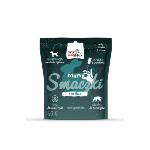 SYTA MICHA Mini smaczki dla psa z królika- 60 g.png