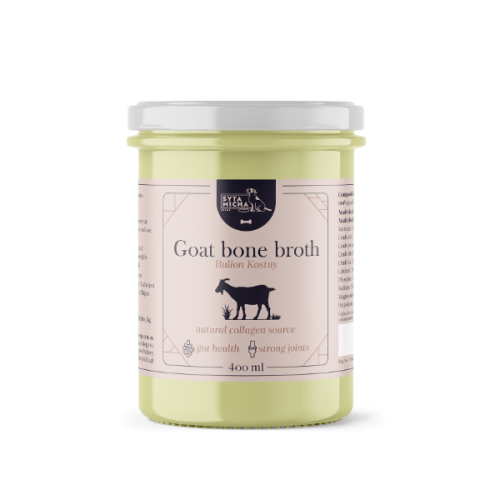 SYTA MICHA Bulion z kości kozy - 400 ml.png