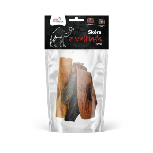 SYTA MICHA Suszona skóra z wielbłąda dla psa - 100 g.png