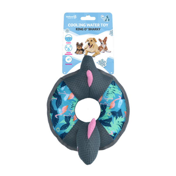 COOLPETS Zabawka do wody dla psa - KOŁO RATUNKOWE REKIN FLAMINGO  (2).png