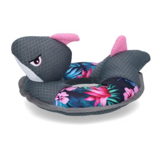 COOLPETS Zabawka do wody dla psa - KOŁO RATUNKOWE REKIN FLOWER (1).png