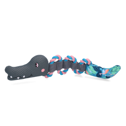 COOLPETS Zabawka do wody dla psa - KROKODYL Z LINĄ FLAMINGO  (1).png