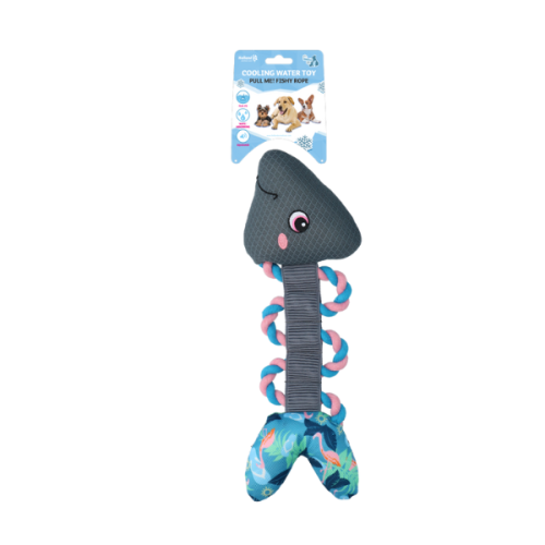 COOLPETS Zabawka do wody dla psa - RYBA Z LINĄ FLAMINGO  (1).png