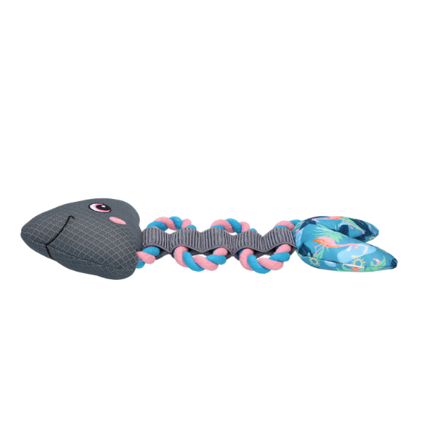 COOLPETS Zabawka do wody dla psa - RYBA Z LINĄ FLAMINGO  (2).png
