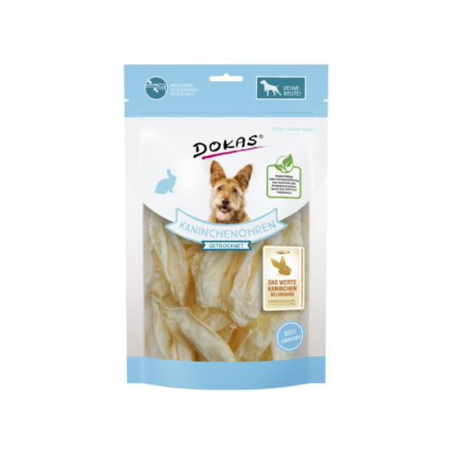 DOKAS Gryzaki dla psów - Uszy królicze - cięte - 70 g.png