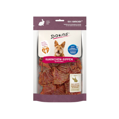 DOKAS Gryzaki dla psów - Żebra królicze - 100 g.png