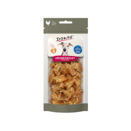 DOKAS Gryzaki dla psów -  Mini Filety z kurczaka BIO - 50 g.png