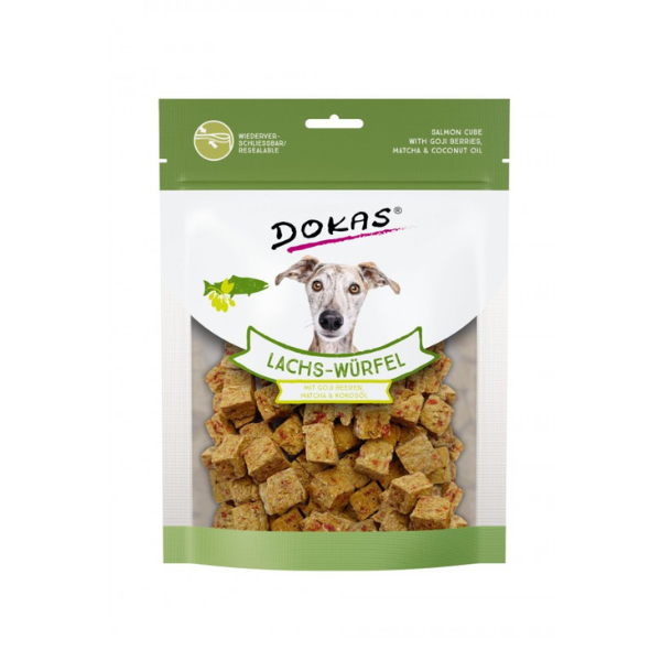 DOKAS LIO Przysmaki liofilizowane dla psów - Łosoś &amp; superfood - 150 g.png