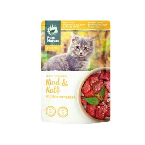PURE NATURE JUNIOR Wołowina z cielęciną - karma mokra dla kociąt - 85 g.png