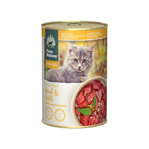 PURE NATURE JUNIOR Wołowina z cielęciną - karma mokra dla kociąt - 400 g (1).png