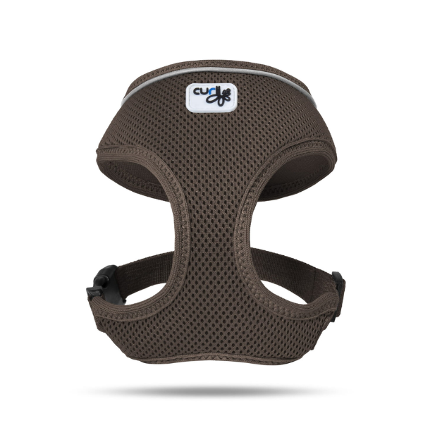 Szelki dla psa CURLI BASIC - brązowe (1).png