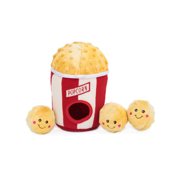 ZippyPaws Zabawka pluszowa NORKA dla psów - KUBEŁEK POPCORNU (1).png
