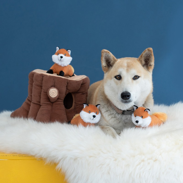 ZippyPaws Zabawka pluszowa NORKA dla psów - LISY XL (2).png