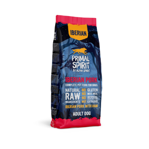 PRIMAL SPIRIT IBERIAN PORK Karma pełnoporcjowa sucha z wieprzowiną dla psów - 12 kg.png