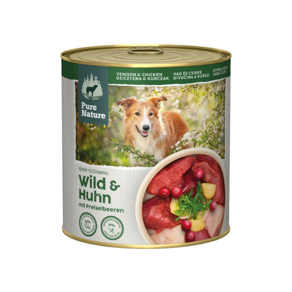 PURE NATURE DOG Dziczyzna i kurczak z żurawiną - karma mokra dla dorosłych psów - 800 g.png