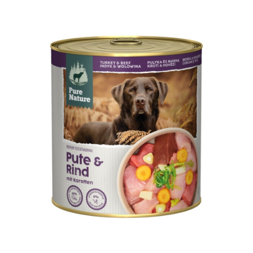 PURE NATURE DOG Indyk i wołowina z marchewką i fenkułem - karma mokra dla dorosłych psów - 800 g.png