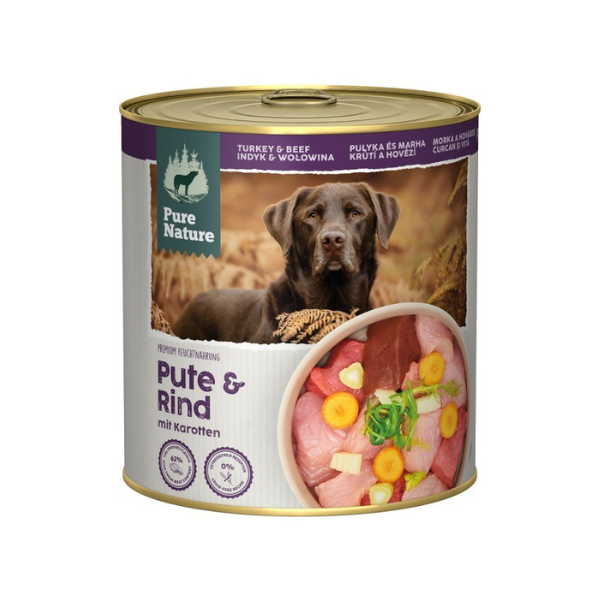 PURE NATURE DOG Indyk i wołowina z marchewką i fenkułem - karma mokra dla dorosłych psów - 800 g.png