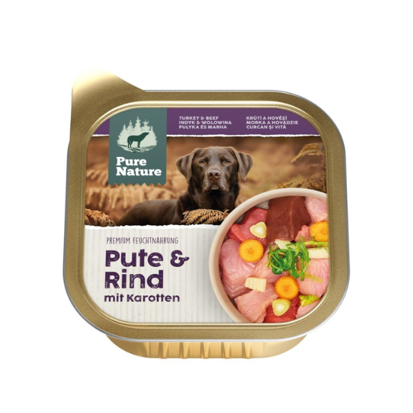 PURE NATURE DOG Indyk i wołowina z marchewką i fenkułem - karma mokra dla dorosłych psów - 150 g.png