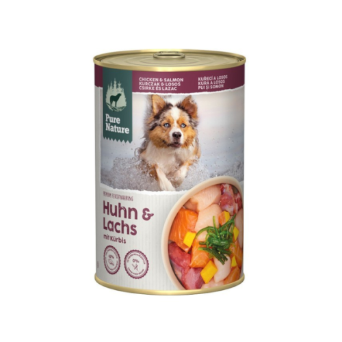PURE NATURE DOG Kurczak i łosoś z dynią - karma mokra dla dorosłych psów - 400 g.png