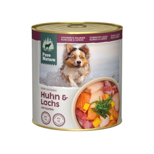PURE NATURE DOG Kurczak i łosoś z dynią - karma mokra dla dorosłych psów - 800 g.png