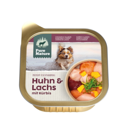 PURE NATURE DOG Kurczak i łosoś z dynią - karma mokra dla dorosłych psów - 150 g (1).png