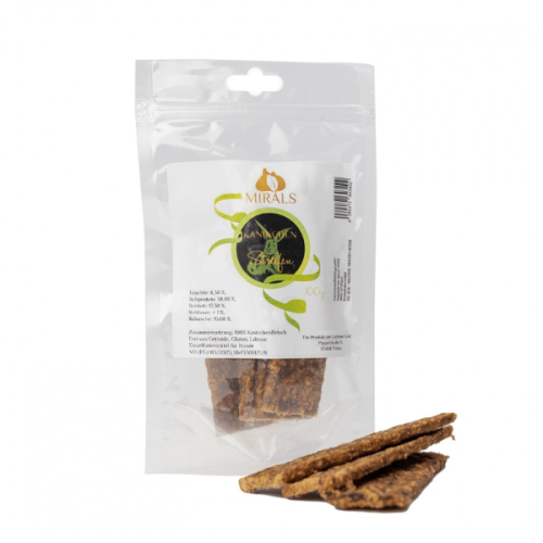 MIRALS Paski mięsa królika dla psa - 100 g (1).png