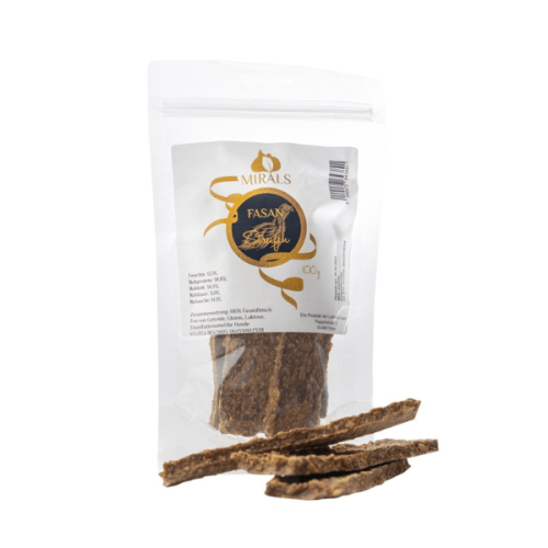 MIRALS Paski mięsa bażanta dla psa - 100 g.png