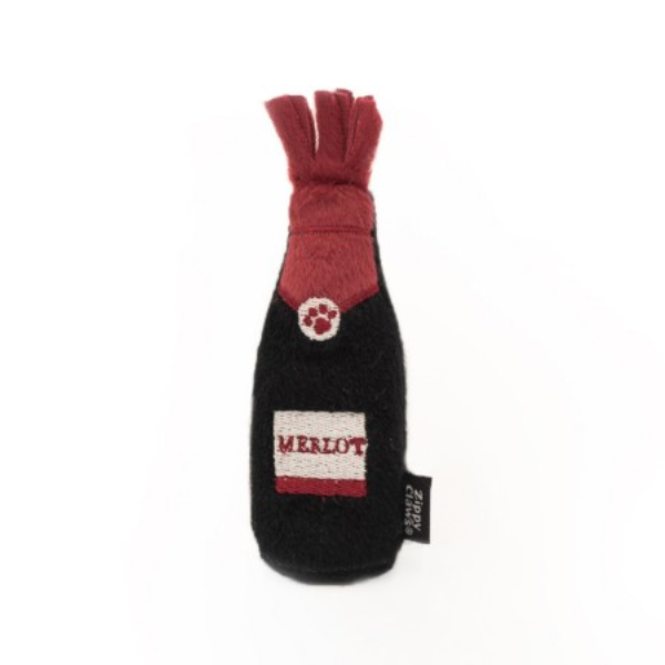 ZIPPYCLAWS  Pluszowa butelka MERLOT - zabawka z kocimiętką dla kota.png