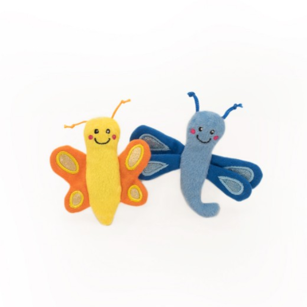 ZIPPYCLAWS  Pluszowe zabawki z kocimiętką dla kota  - MOTYL &amp; WAŻKA.png