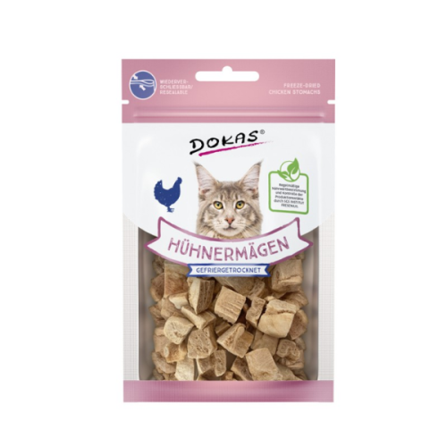 DOKAS LIO Żołądki drobiowe - przysmaki liofilizowane dla kotów - 12 g.png