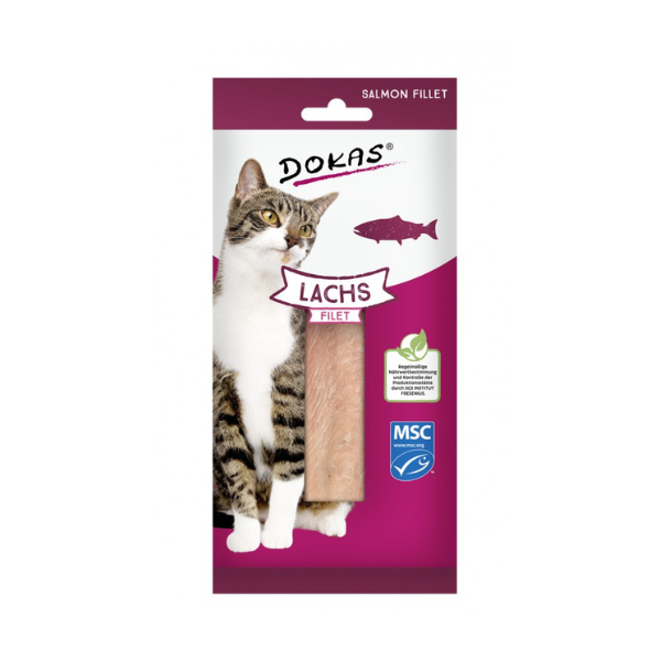 DOKAS Przysmaki dla kotów - Filet z łososia - 22 g.png