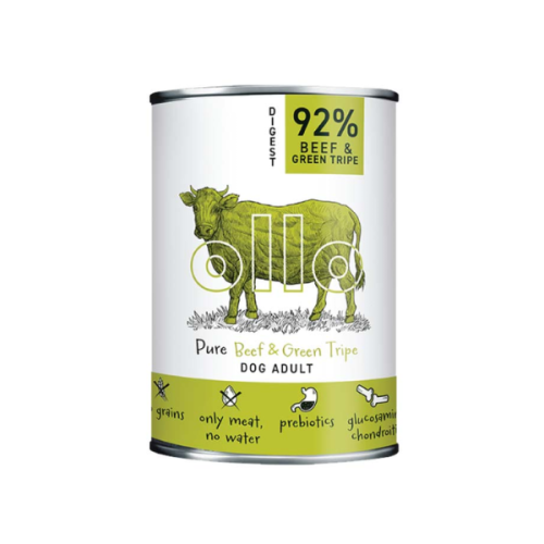 OLLO Wołowina i zielone żwacze - karma mokra monobiałkowa PURE dla psa - 400 g.png