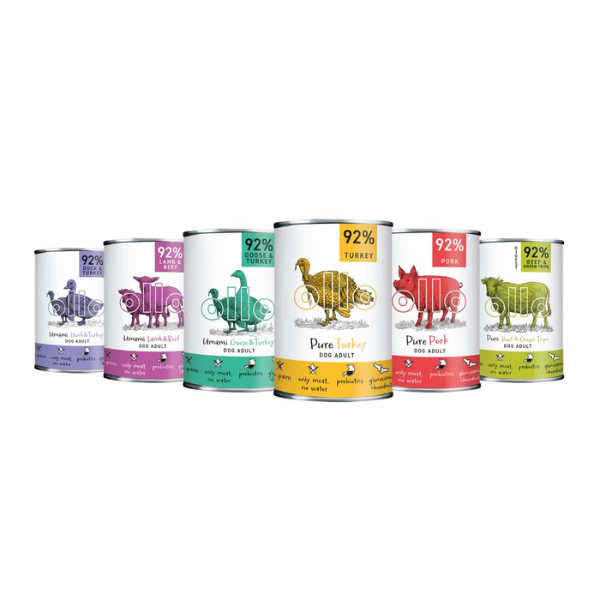 OLLO Wołowina i zielone żwacze - karma mokra monobiałkowa PURE dla psa - 400 g (5).png