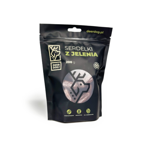 DEER DOG Przekąska dla psa - Serdelki z jelenia - 200 g (1).png